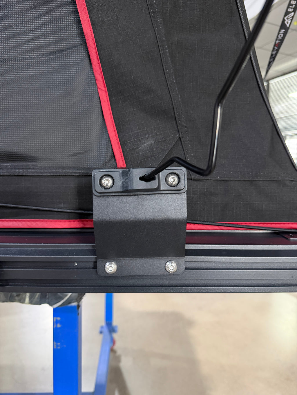 Raised awning bracket