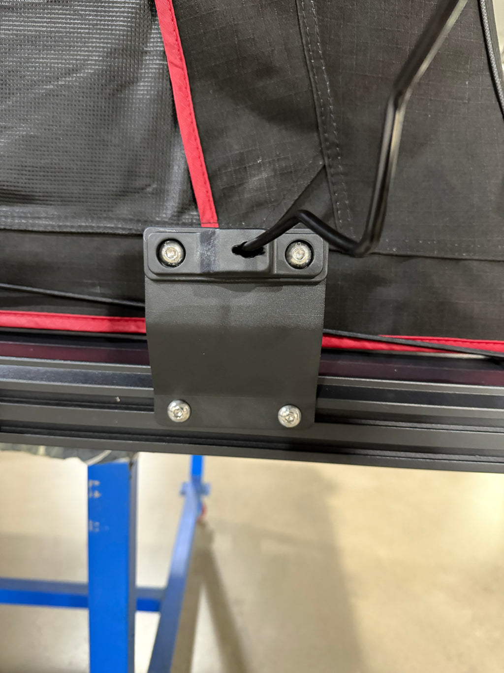 Raised awning bracket