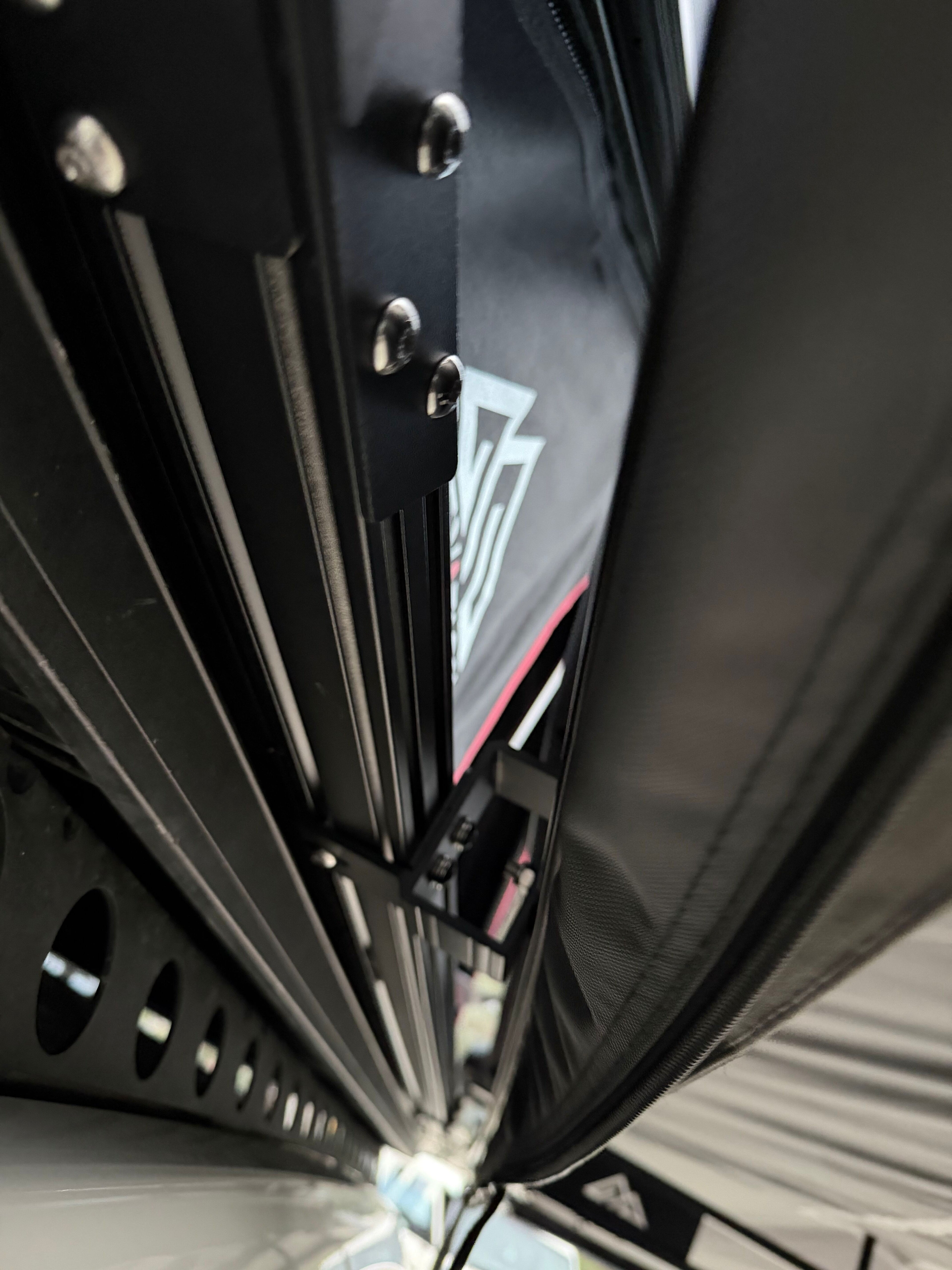 Brackets for awning and rooftop tent
